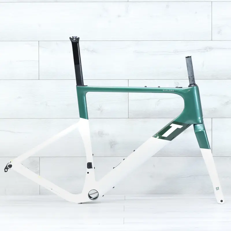 3T Exploro Racemax Gravel Bike Frameset 700C Emerald/White 1