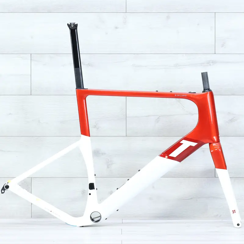 3T Exploro Racemax Gravel Frameset 700C Red/White - 61Cm 1