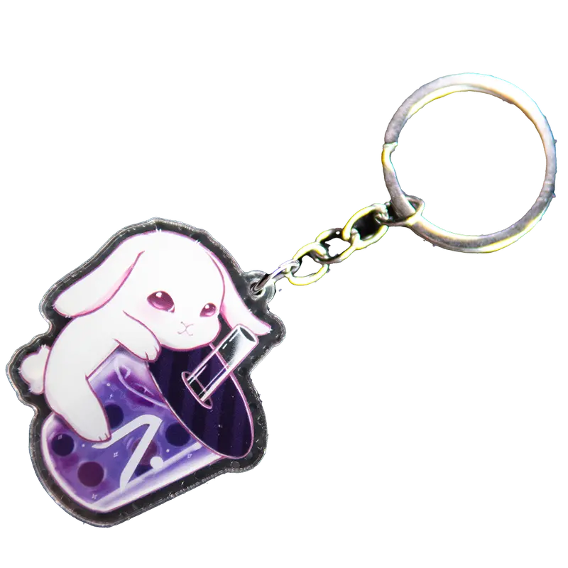 Aftershock Bunny Bubble Tea Keychain 1