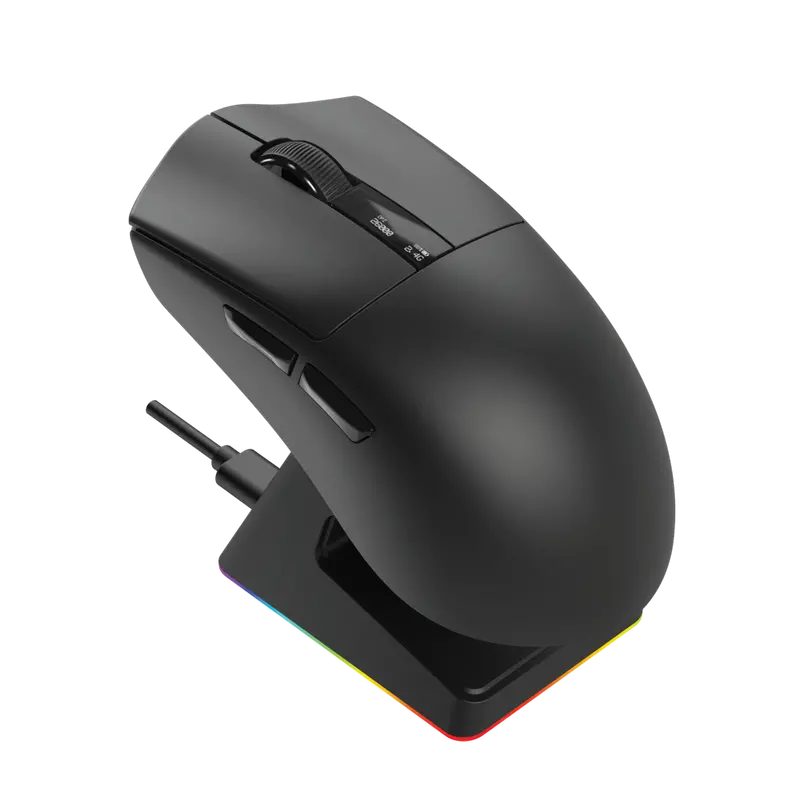 Aftershock M1 Pro Wireless Mouse With Rgb Charging Dock (Black) 1