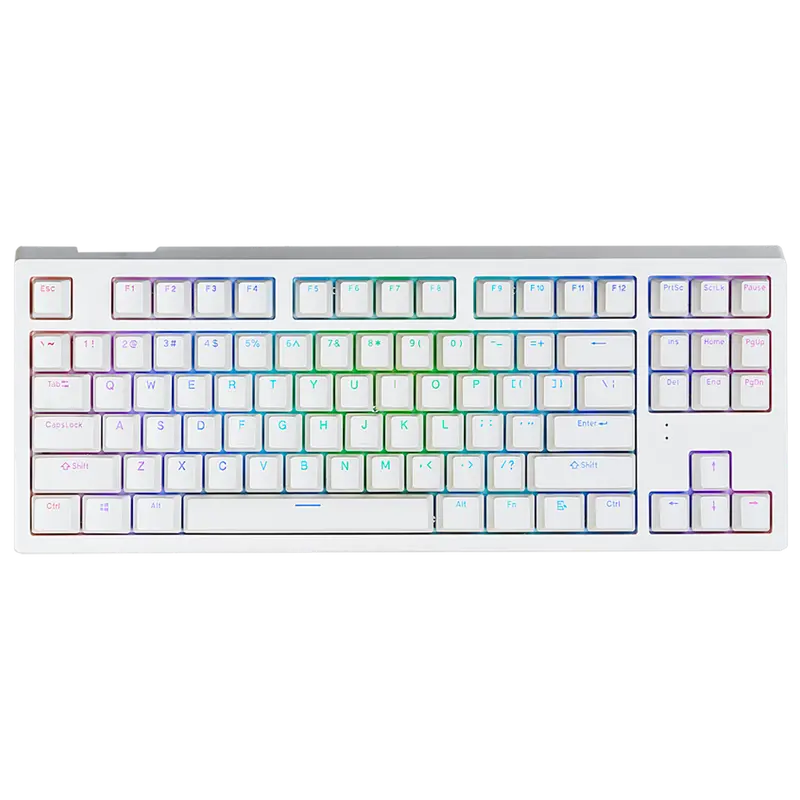 Aftershock Oden V2 White Mechanical Keyboard (Brown Switch) 1