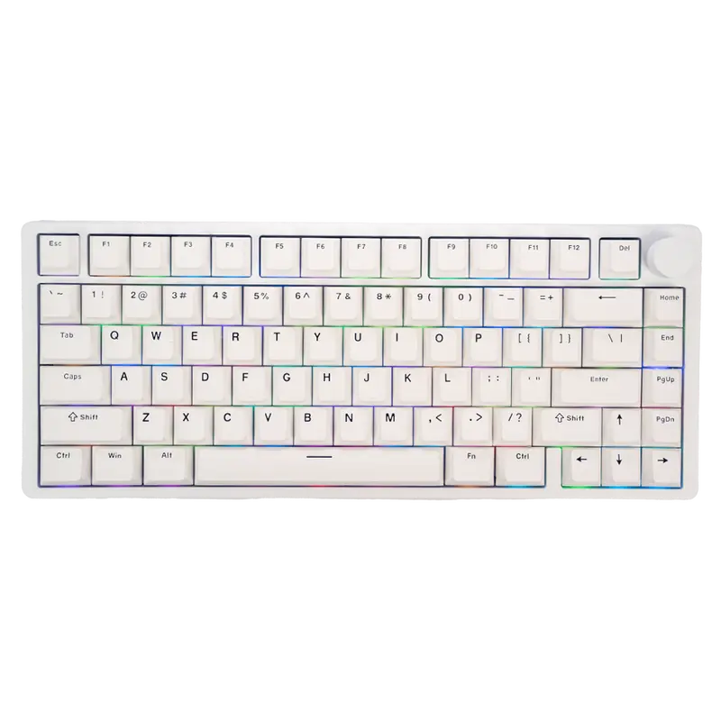 Aftershock Oden75 Aluminium Wireless Mechanical Keyboard - 75 Keys (Linear Switch) (White) 1