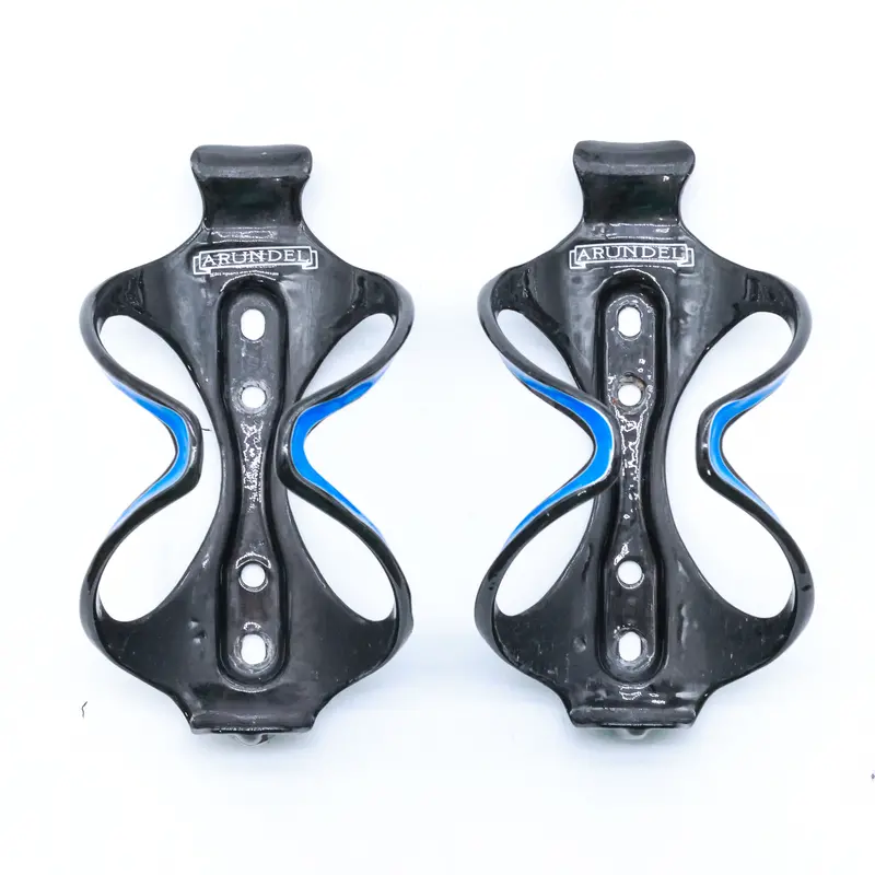 Arundel Mandible Blue Ud Weave Glossy Carbon Top Load Bottle Cage Pair - 58G 1