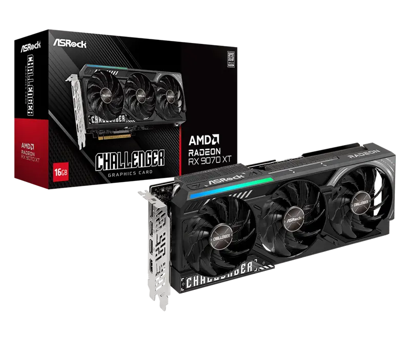 Asrock Radeon Rx 9070Xt | Challenger 16Gb Gpu 1