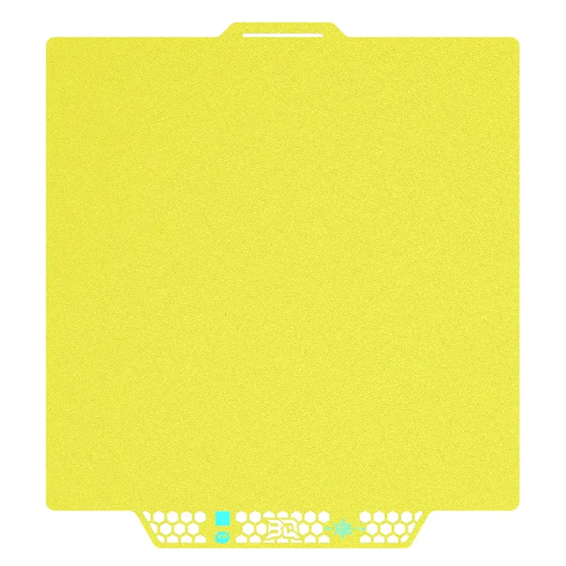Biqu - Plateau Cryogrip Pro - Bambu Lab X1/X2/P1/P2/A1 - Jaune Glacé Fin - (Glacier Fine Textures) 1