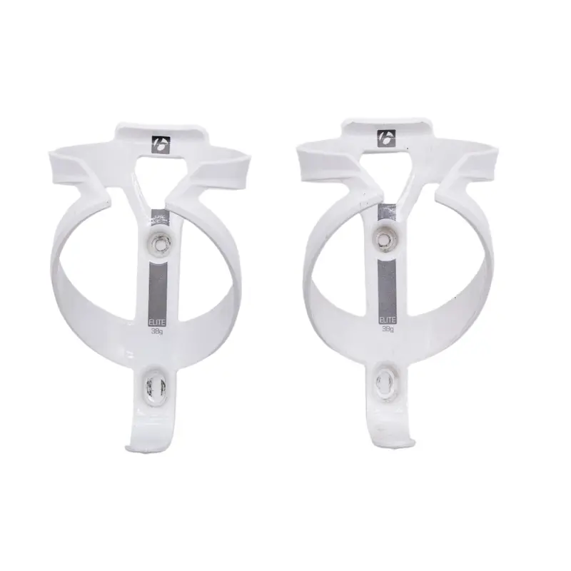 Bontrager Elite Water Bottle Cages Gloss White Pair 69G 1