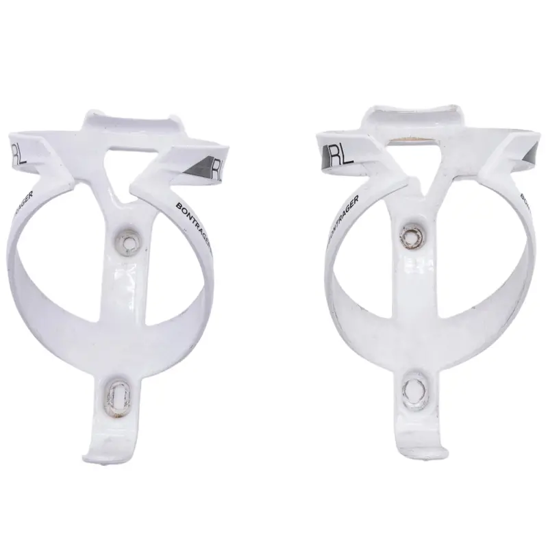 Bontrager Rl Water Bottle Cages Gloss White Pair 68G 1