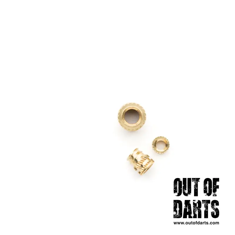 Brass Heat-Set Inserts For Plastic Parts (Multiple Sizes) 1
