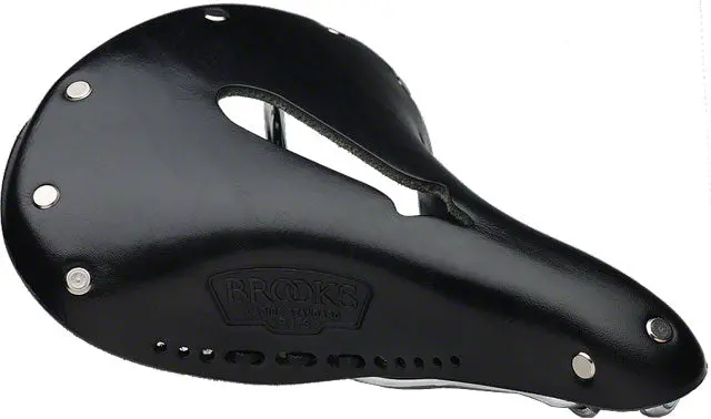 Brooks B17 Carved Saddle - Steel, Black, Women's 1