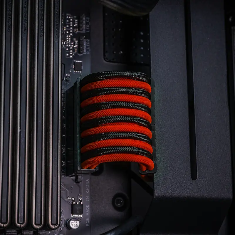 Cable Sleeve Kit - Black/Red 1