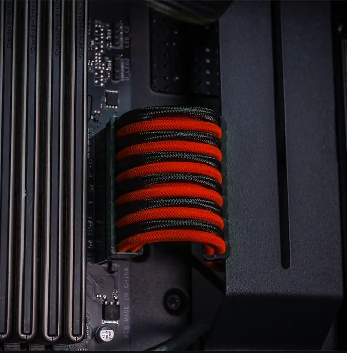 Cable Sleeve Kit - Black/Red 1