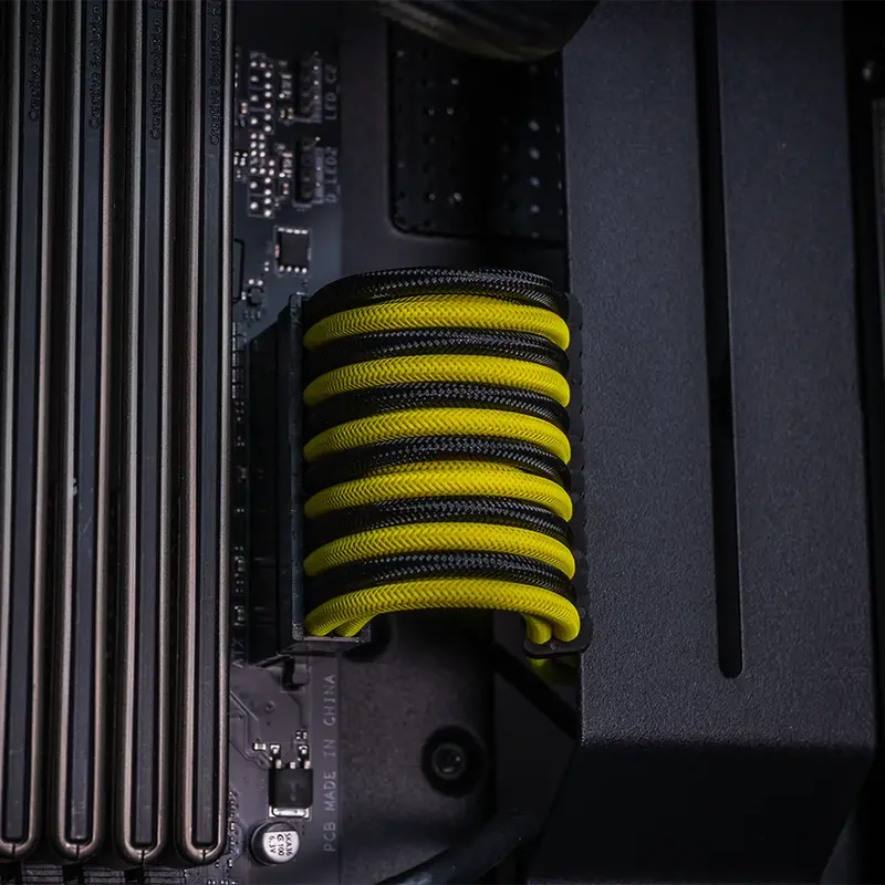 Cable Sleeve Kit - Black/Yellow 1