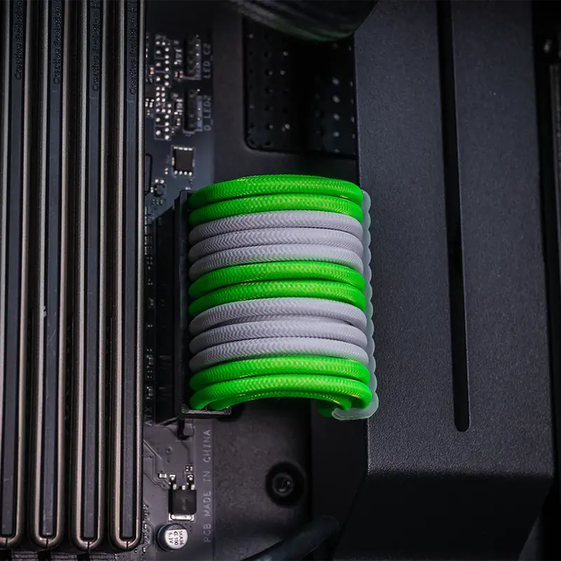 Cable Sleeve Kit - White/Green 1