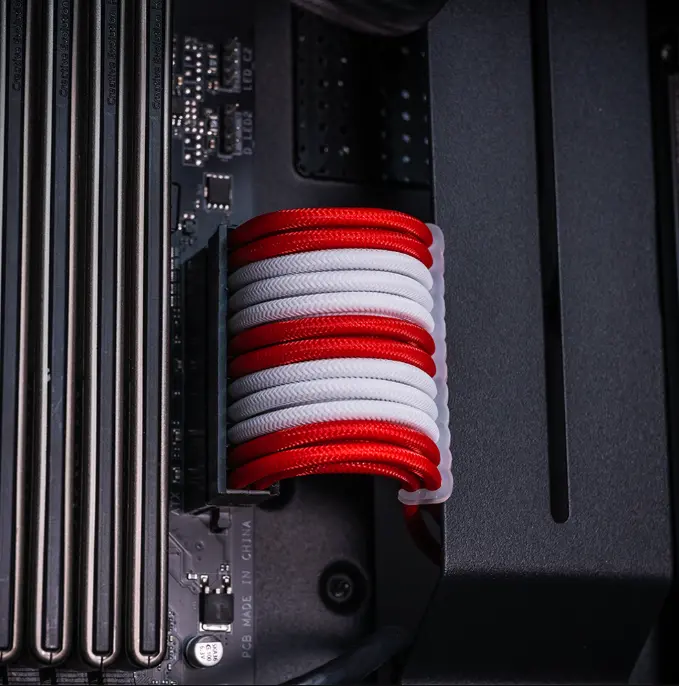 Cable Sleeve Kit - White/Red 1