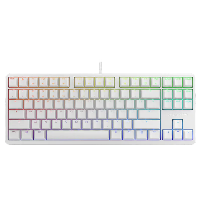 Cherry Tkl 87 Rgb White (Mx Red) (G80-3000S) 1