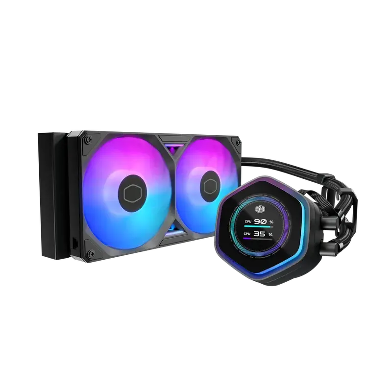Cooler Master Masterliquid 240 Atmos Ii Argb | 240Mm Lcd Aio Liquid Cooler 1