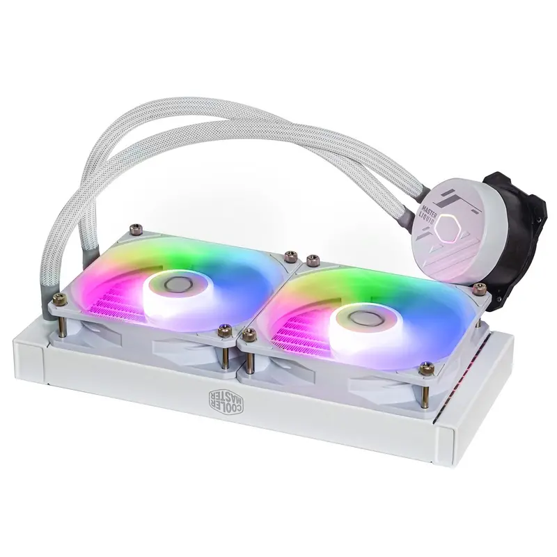 Cooler Master Masterliquid 240L Core Argb | 240Mm Aio Liquid Cooler (White) 1