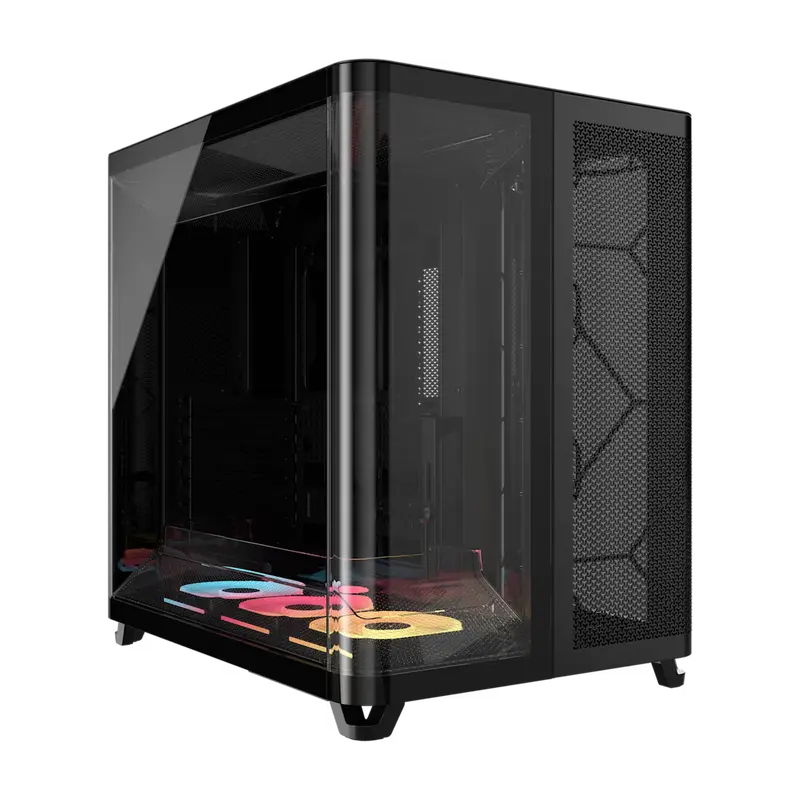 Corsair Air 5400 Lx-R | Triple Chamber Argb Tempered Glass Case (Black/White) 1