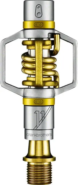 Crankbrothers Egg Beater 11 Pedals - Dual Sided Clipless, Titanium , 9/16", Gold 1