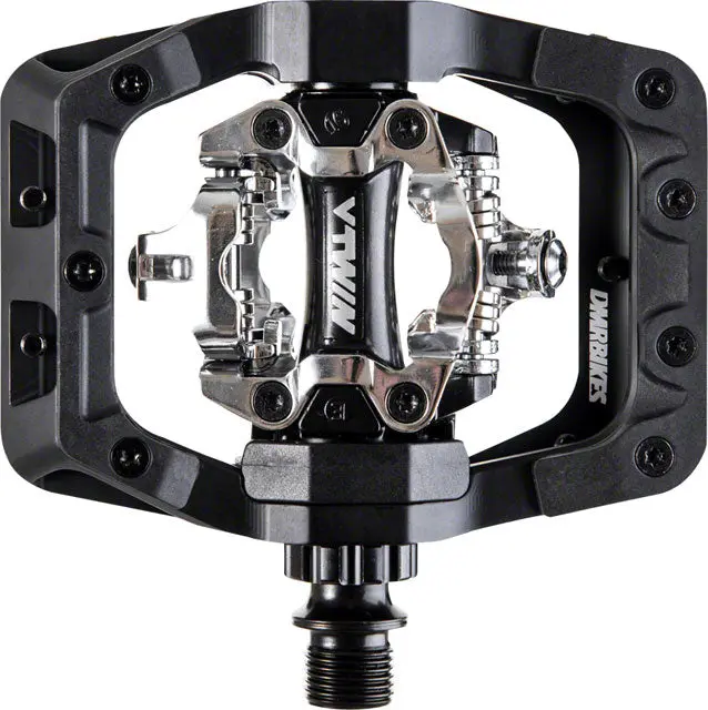 Dmr V-Twin Pedals - Dual Sided Clipless With Platform, Aluminum, 9/16", Black 1