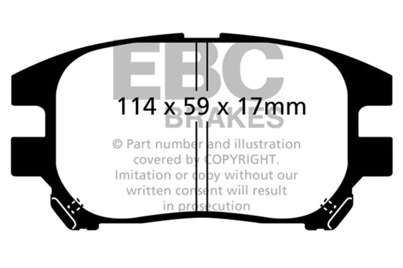 Ebc 02-03 Lexus Rx300 3.0 2Wd Ultimax2 Front Brake Pads 1