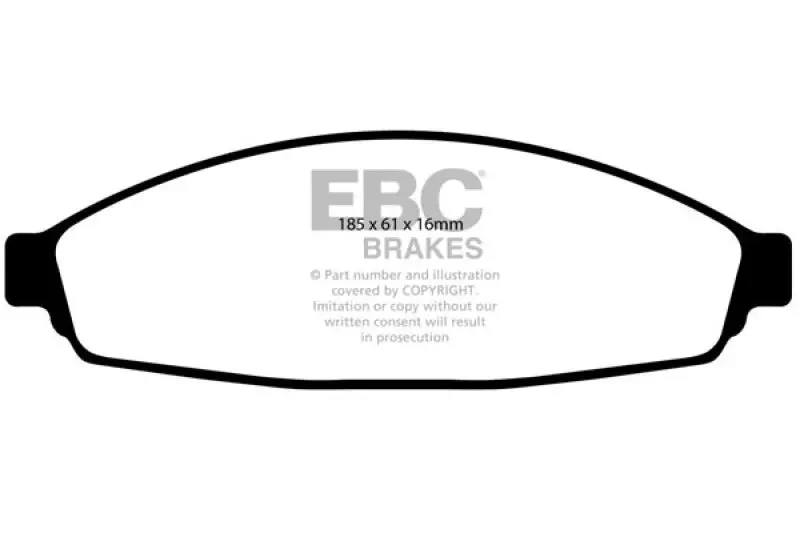 Ebc 03+ Ford Crown Victoria 4.6 Ultimax2 Front Brake Pads 1