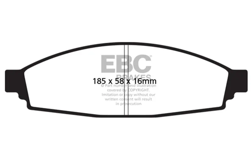 Ebc 2003-2006 Lincoln Aviator 4.6L Ultimax2 Front Brake Pads 1