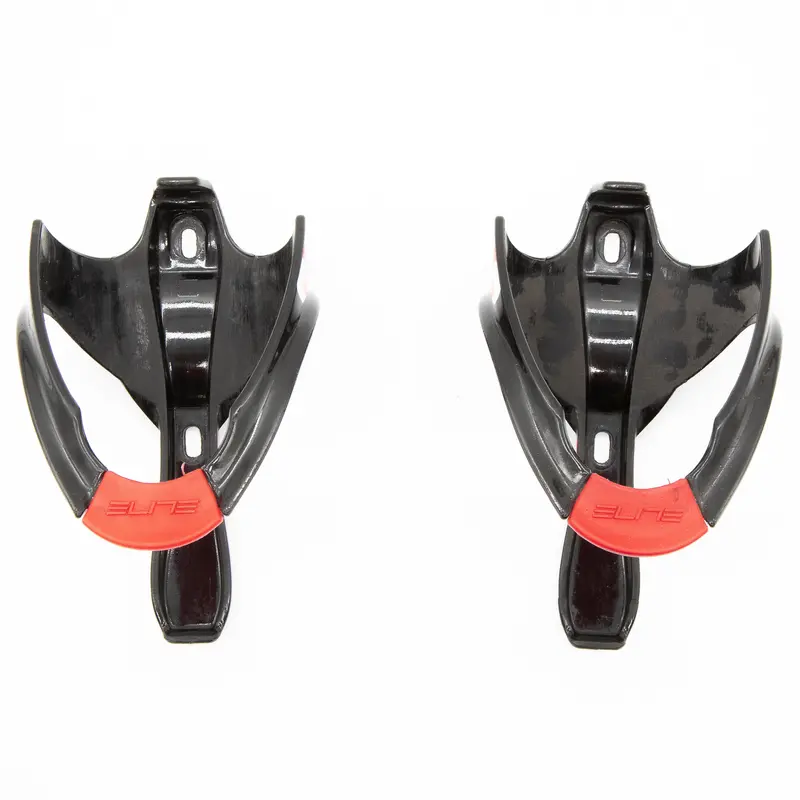Elite Cannibal Bottle Cages Pair Black Red 83G 1