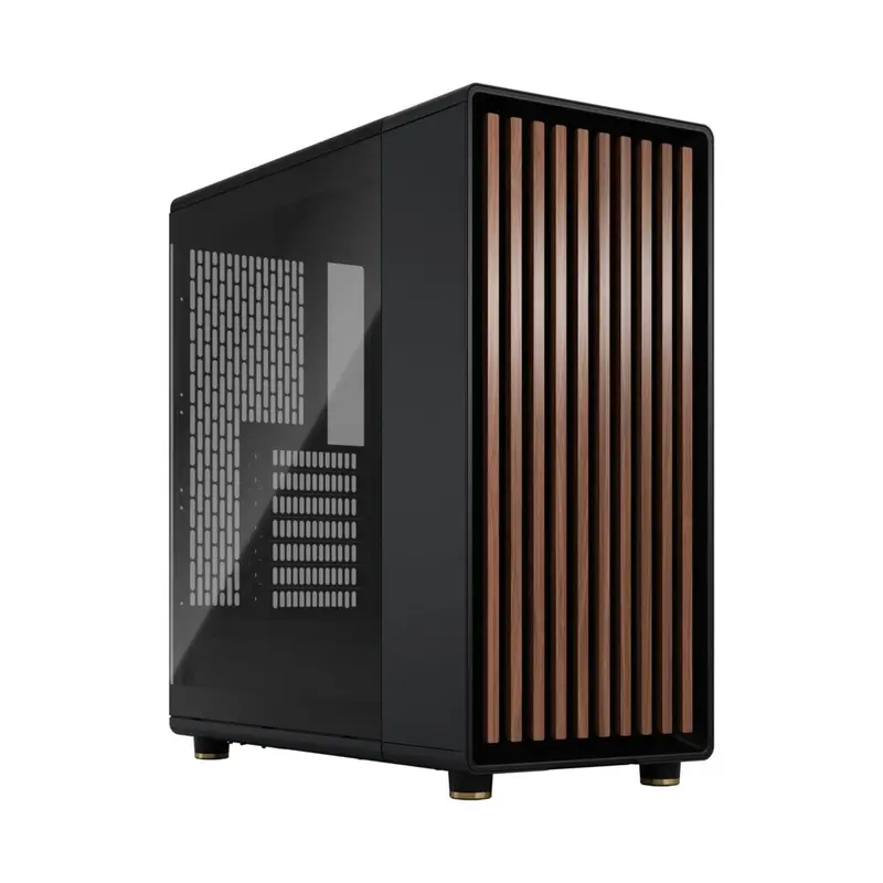 Fractal North Tg | Atx Tempered Glass Case (Charcoal/Charcoal White) 1