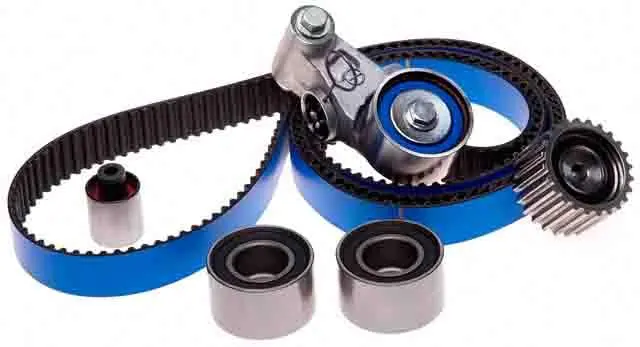 Gates 04-08 Subaru 2.0L & 2.5L Racing Performance Timing Belt Component Kit (Belt Tensioner 4 Idlers 1