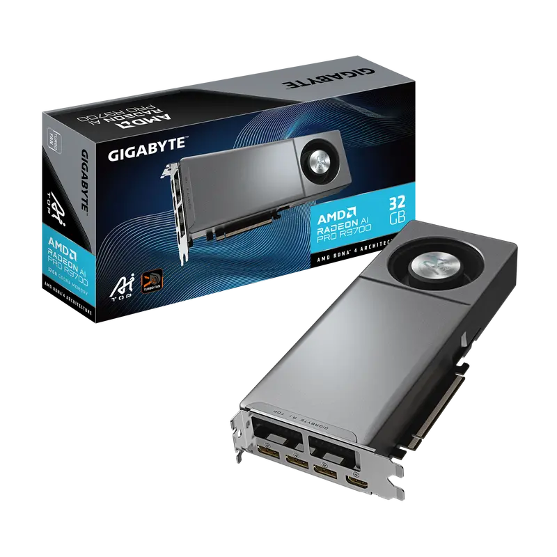 Gigabyte Radeon Ai Pro R9700 | Ai Top 32Gb Gpu 1
