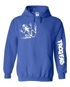 Hoodies Bleu Avec Logo Blanc 1