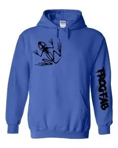 Hoodies Bleu Avec Logo Frogfab Noir 1