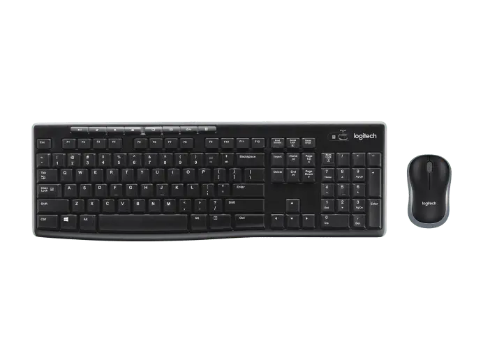Logitech Mk270r | Full Size Wireless Membrane Keyboard & Mouse Combo 1