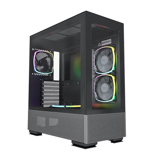 Montech Sky Two | Atx Tempered Glass Case (Black) 1