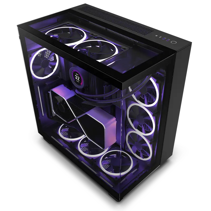 Nzxt H9 Elite | Atx Tempered Glass Case (Black) 1