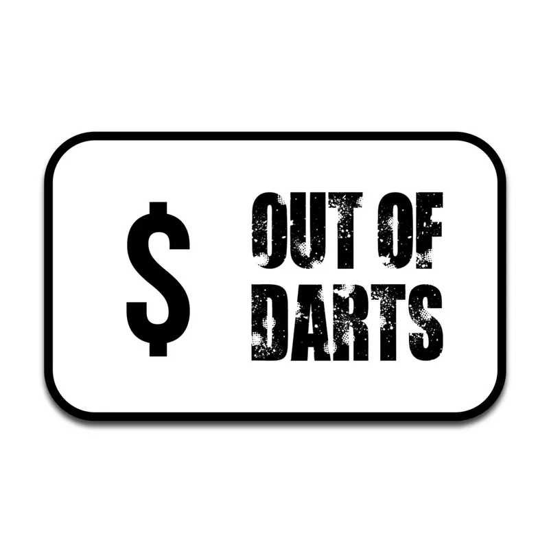 Out Of Darts Gift Card 1