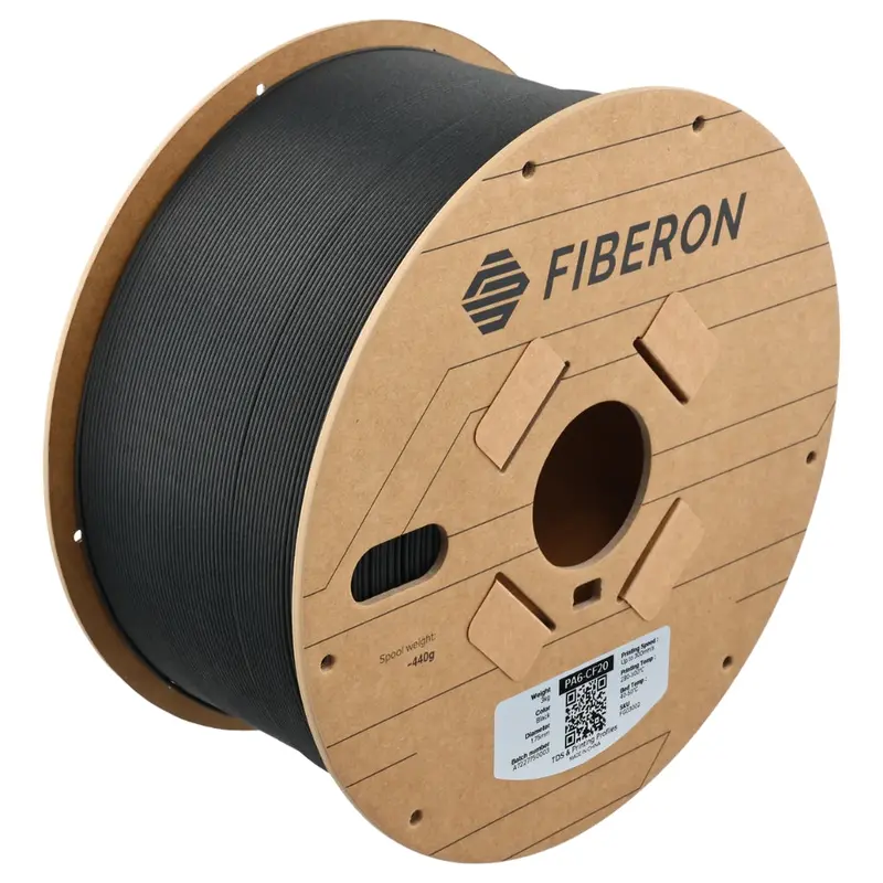Polymaker - Fiberon Pa6-Cf20 Noir (Black) - 1,75 Mm - 3 Kg 1