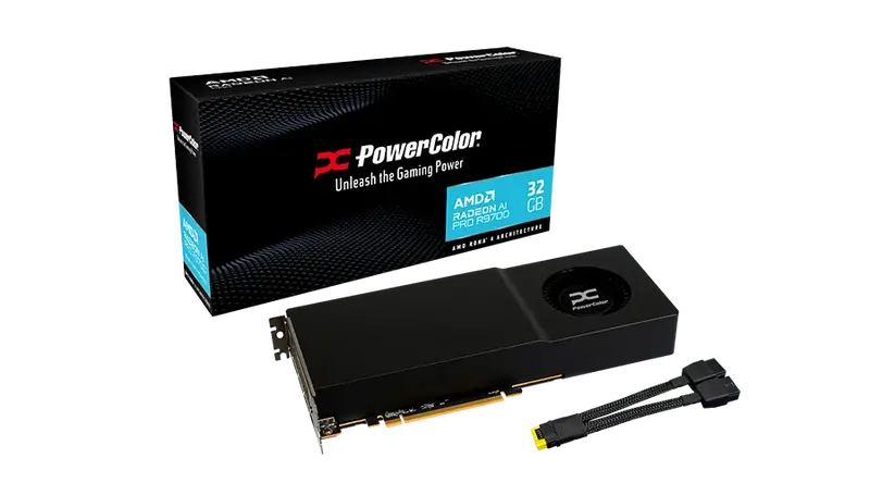 Powercolor Radeon Ai Pro R9700 | Ai Top 32Gpu 1