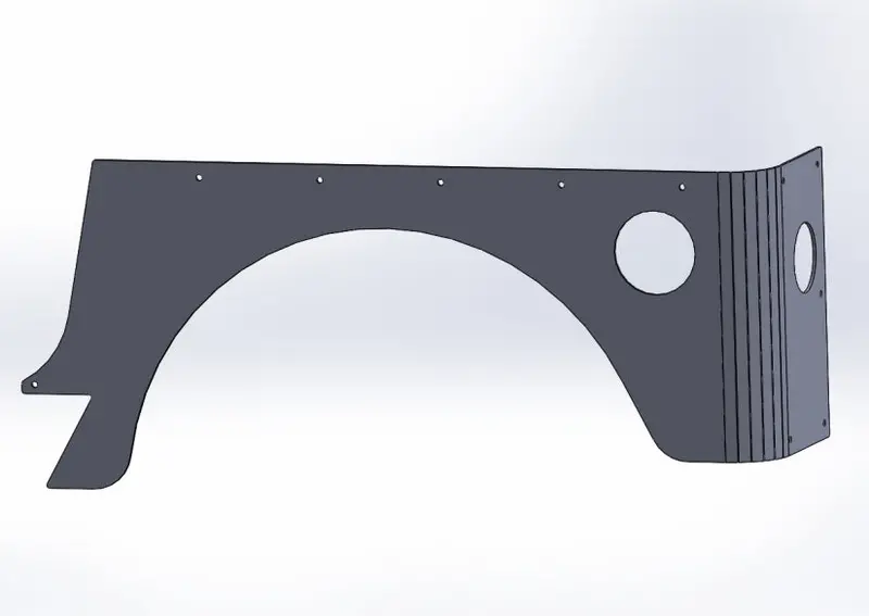 Renfort De Coin Arrière Jeep Wrangler Tj 1