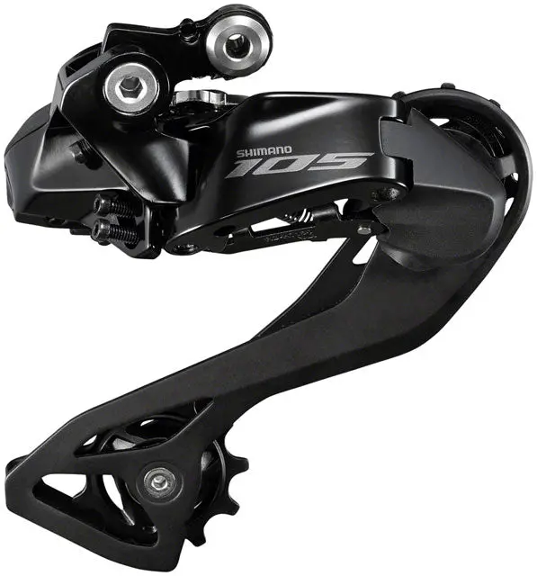 Shimano 105 Rd-R7150e Di2 Rear Derailleur - 12-Speed, For 2X12 Speed, Direct Mount, Black 1