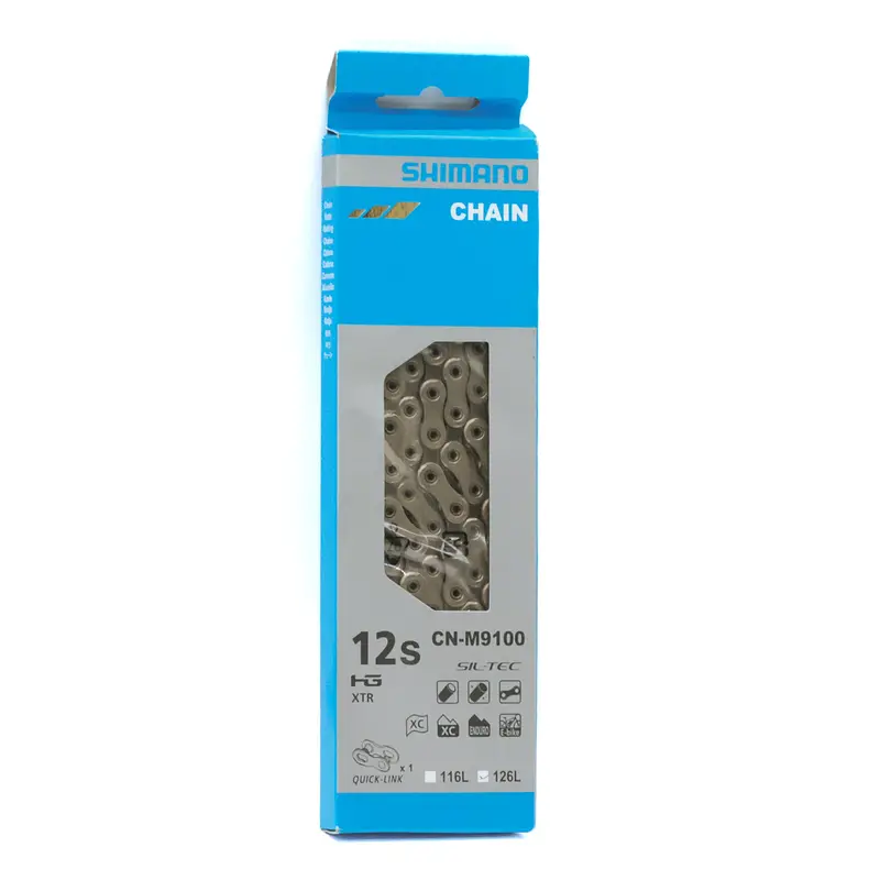 Shimano Cn-M9100 Chain With Quick Link, 12-Speed, 126L Xtr/Dura-Ace/Grx 1