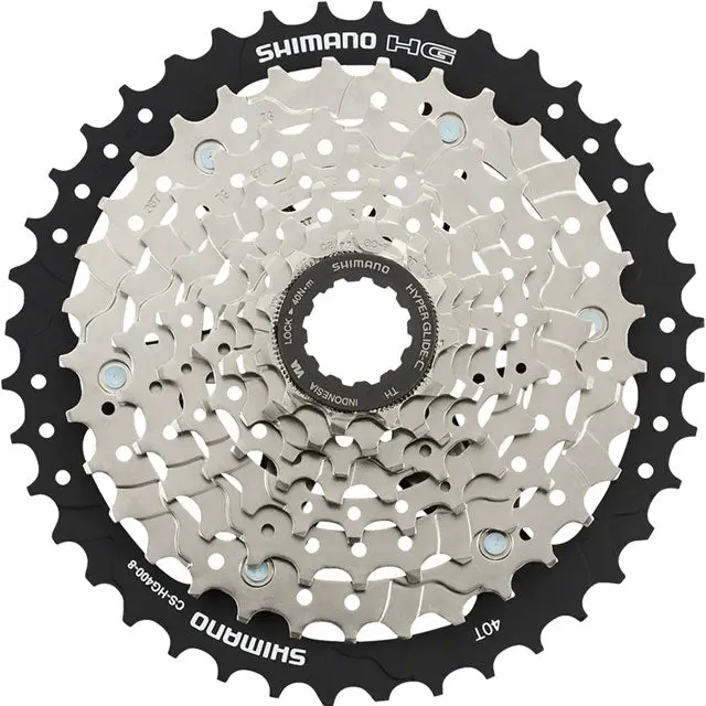 Shimano Cs-Hg400-8 Cassette - 8 Speed, 11-40T, Silver 1