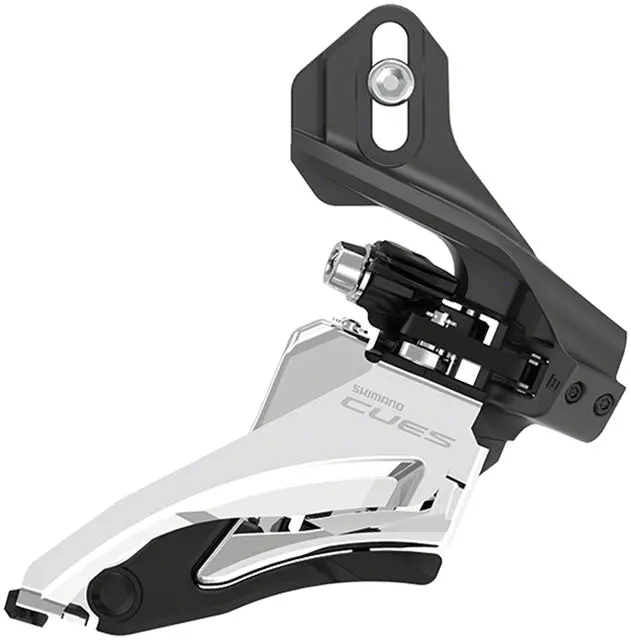 Shimano Cues Fd-U6000-D Front Derailleur - 10/11-Speed, Double, Side Swing, Direct Mount, 36/40T Max, Black/Silver 1