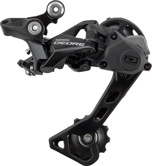 Shimano Deore Rd-M6000-Gs Rear Derailleur - 10 Speed, Medium Cage, Black 1