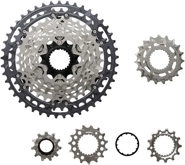 Shimano Deore Xt Cs-M8200-12 Cassette - 12-Speed, 9-45T, Hyperglide+, Micro Spline, Gray/Silver 1
