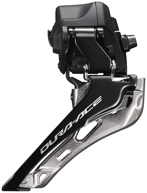 Shimano Dura-Ace Fd-R9250 Di2 Front Derailleur - 2X12-Speed, Braze-On, Down Swing, For 50-55T Max, Black/Silver 1