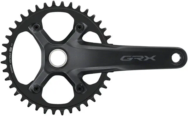 Shimano Grx Fc-Rx610-1 Crankset -12-Speed, 40T, 110 Bcd, Hollowtech Ii Spindle Interface, Black 1