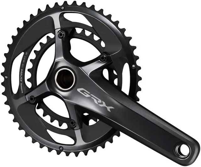 Shimano Grx Fc-Rx810-2 Crankset - 11-Speed, 48/31T, 110/80 Bcd, Hollowtech Ii Spindle Interface, Black 2