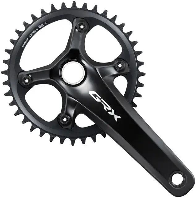 Shimano Grx Fc-Rx820-1 Crankset - 12-Speed, 40T, 110 Bcd, Hollowtech Ii, Black 1